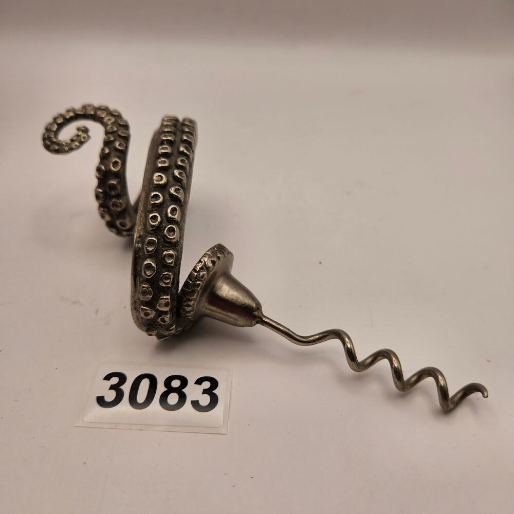 PERRY GARGANO TENTACLE CORKSCREW WINE OPENER MADE IN USA BRASS STAINLESS STEEL